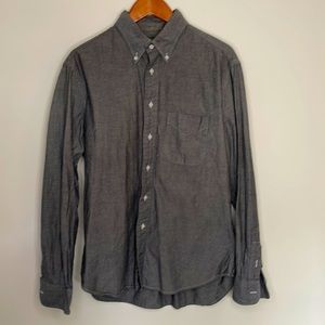 Gitman Bros. Large. Black chambray. High quality.